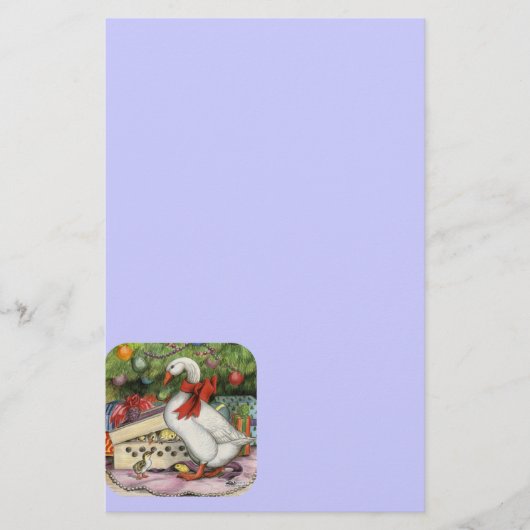 Weihnachtsgoose Briefpapier (Vorderseite)