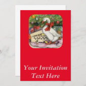 Weihnachtsgoose Einladung (Vorne/Hinten)