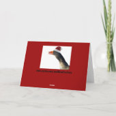 Weihnachtsgoose Feiertagskarte (Rückseite)