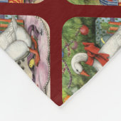 Weihnachtsgoose Fleecedecke (Ecke)