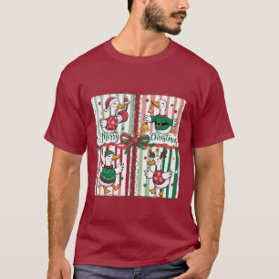 Weihnachtsgoose Funny Holiday Animal Reindeer Duck T-Shirt
