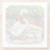 Weihnachtsgoose Glasuntersetzer (Rückseite)