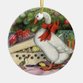 Weihnachtsgoose Keramikornament (Vorne)