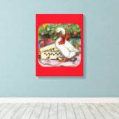 Weihnachtsgoose Leinwanddruck (Insitu (Holzboden))