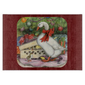 Weihnachtsgoose Schneidebrett (Vorderseite)