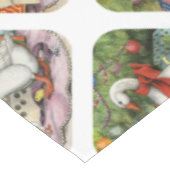 Weihnachtsgoose Tischdecke (Schrägansicht)