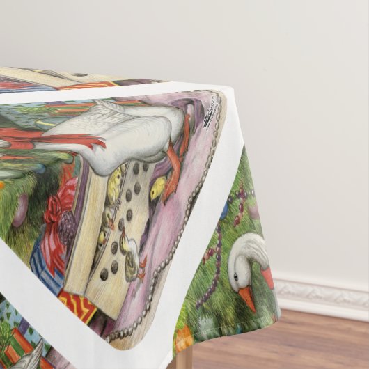 Weihnachtsgoose Tischdecke (Beispiel)