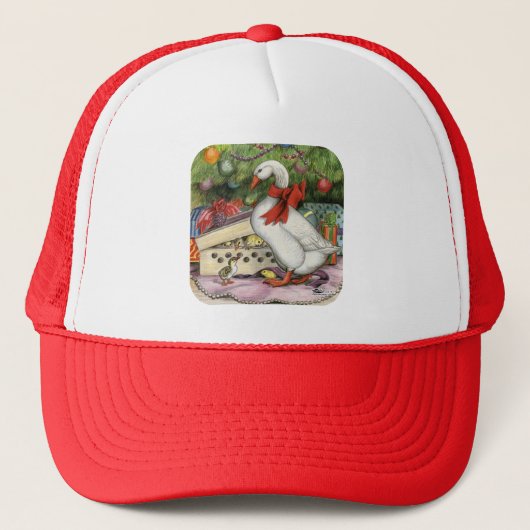 Weihnachtsgoose Truckerkappe (Vorderseite)
