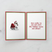 Weihnachtsgoose und Enten Feiertagskarte (Innenseite)