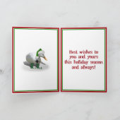 Weihnachtsgoose und Enten Feiertagskarte (Innenseite)