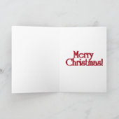 Weihnachtsgoose und Enten Feiertagskarte (Innenseite)