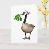 Weihnachtsgoosen-Urlaubskarte Karte (Gelbe Blume)