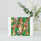 Weihnachtsgopher Feiertagspostkarte (Stehend Vorderseite)