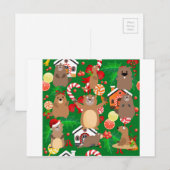 Weihnachtsgopher Feiertagspostkarte (Vorne/Hinten)