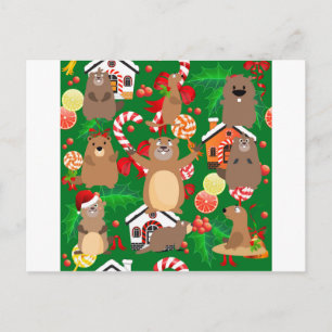 Weihnachtsgopher Feiertagspostkarte