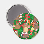 Weihnachtsgopher Magnet (Vorderseite/Rückseite)