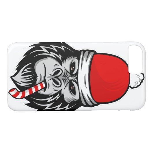 Weihnachtsgorilla Case-Mate iPhone Hülle (Rückseite (Horizontal))