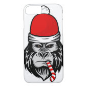 Weihnachtsgorilla Case-Mate iPhone Hülle (Rückseite)