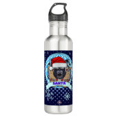 Weihnachtsgorilla Edelstahlflasche (Vorderseite)
