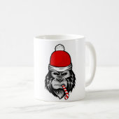 Weihnachtsgorilla Kaffeetasse (VorderseiteRechts)