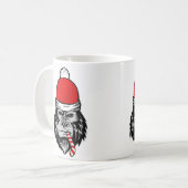 Weihnachtsgorilla Kaffeetasse (Vorderseite Links)