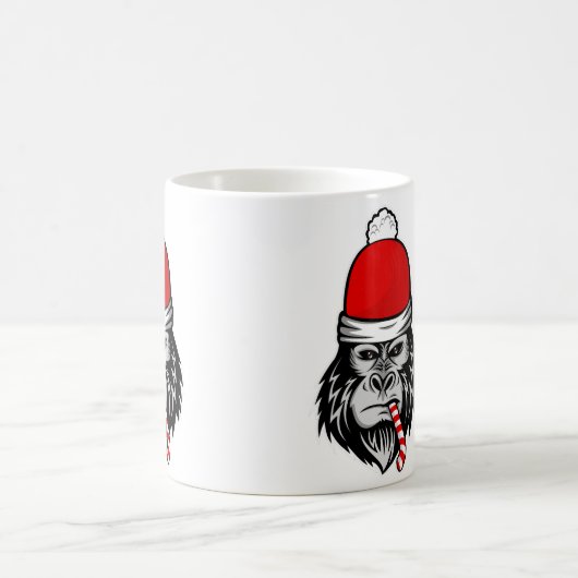 Weihnachtsgorilla Kaffeetasse (Mittel)