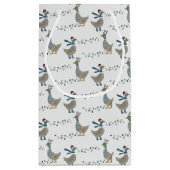 Weihnachtsgossen auf Weiß Kleine Geschenktüte (Rückseite)