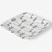 Weihnachtsgossen auf Weiß Pappteller (Gewinkelt)