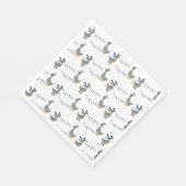 Weihnachtsgossen auf Weiß Serviette (Ecke)