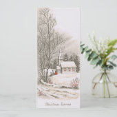 Weihnachtsgottesdienst Feiertagskarte (Stehend Vorderseite)