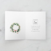 Weihnachtsgottesdienst - Firmenlogo Feiertagskarte (Innenseite)