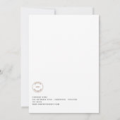 Weihnachtsgottesdienst für Mitarbeiter - Poinsetti Einladung (Rückseite)