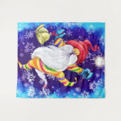 Weihnachtsgottesdienst mit Bells Tapestry Wandteppich (Vorderseite (Horizontal))