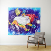 Weihnachtsgottesdienst mit Bells Tapestry Wandteppich (Beispiel (Horizontal))