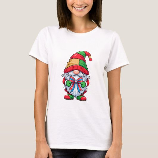 Weihnachtsgottesdienst mit bunten Feiertagen T-Shirt (Vorderseite)