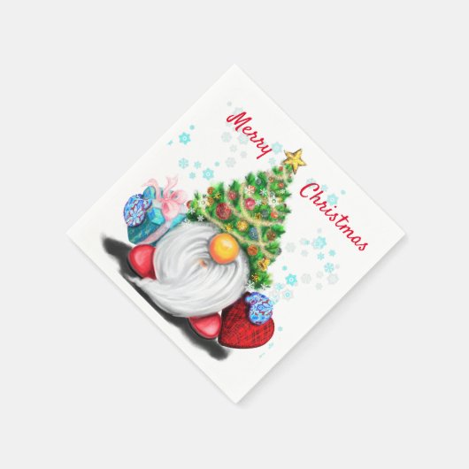 Weihnachtsgottesdienst mit Geschenk Napkins Serviette (Ecke)