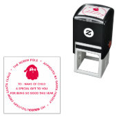 Weihnachtsgottesdienst Nordpol | rund Permastempel (Beispiel)