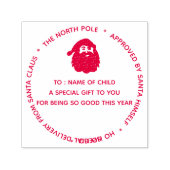 Weihnachtsgottesdienst Nordpol | rund Permastempel (Design)