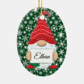 Weihnachtsgottesdienst personalisierte Keramik Orn Keramik Ornament (Hinten)