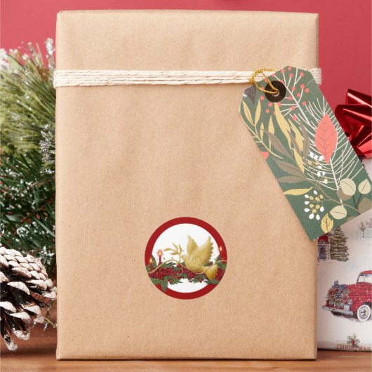 Weihnachtsgottesdienst Runder Aufkleber (Feiertag)