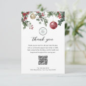 Weihnachtsgottesdienst Vielen Dank Dankeskarte (Stehend Vorderseite)