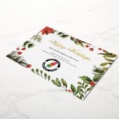 Weihnachtsgottesfirma hinzufügen folien feiertagskarte (Gedreht)