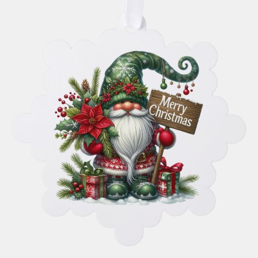 Weihnachtsgotteskarte Ornament Karte (Vorderseite)