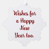 Weihnachtsgotteskarte Ornament Karte (Rückseite)