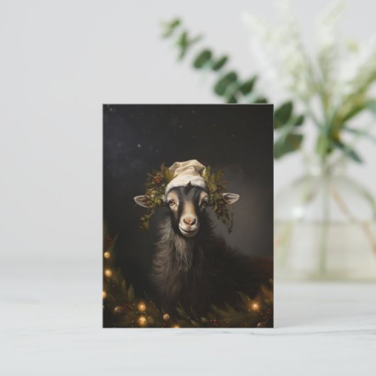 Weihnachtsgotteslicht Postkarte (Stehend Vorderseite)