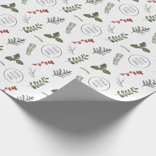 Weihnachtsgotteslogos für Kleinunternehmen Geschenkpapier (Ecke)