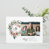 Weihnachtsgotteslogos für Unternehmen - Foto Feiertagskarte (Stehend Vorderseite)