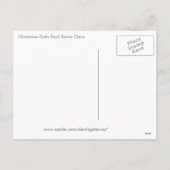 Weihnachtsgottesmann Weihnachtsmann Feiertagspostkarte (Rückseite)