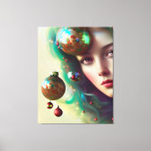 Weihnachtsgöttin Leinwanddruck (Vorderseite)