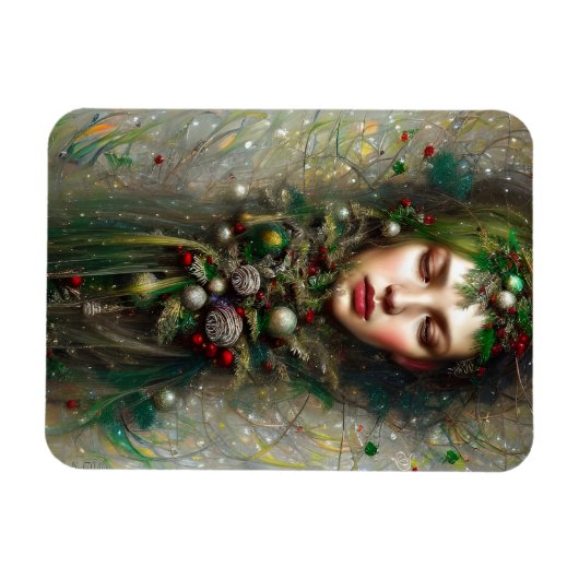 Weihnachtsgöttin Magnet (Horizontal)